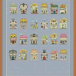 Lenox Canterbury crossing set inspired jars cross stitch pdf pattern