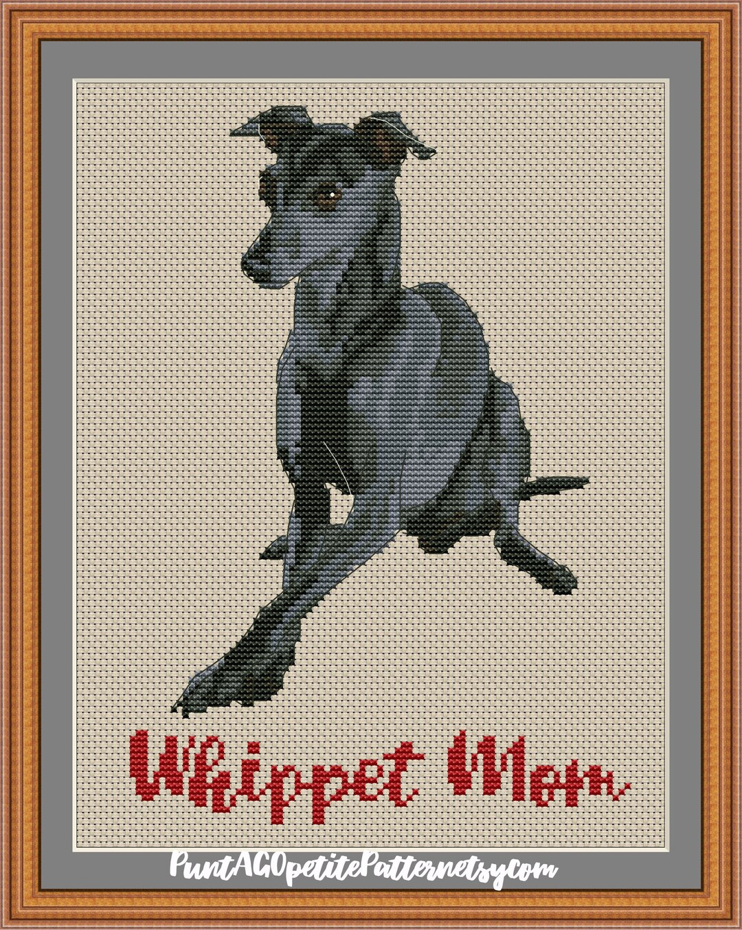 Whippet Pattern Whippet Mom Cross Stitch Pdf Pattern - Etsy