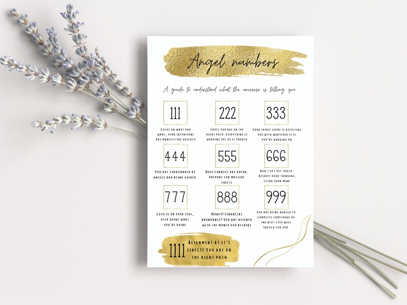 Angel Numbers Cheat Sheet, Law of Attraction, Divine Numbers, Digital ...
