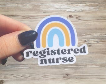 Registered Nurse Sticker | RN, Nurse to Be, Gift for Registered Nurse | Hospital, Clinical | Vinyl Sticker, Water-Resistant
