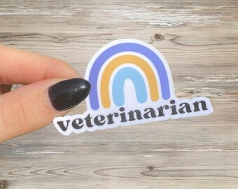 Veterinarian Sticker | Gift for Veterinarians | Vet, Vet Tech, DVM Vinyl Sticker, Water-Resistant