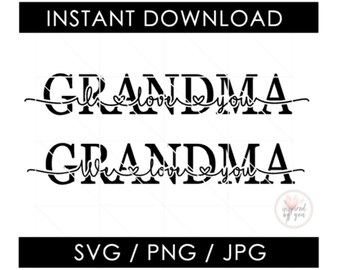 Download I Love Grandma Svg Etsy