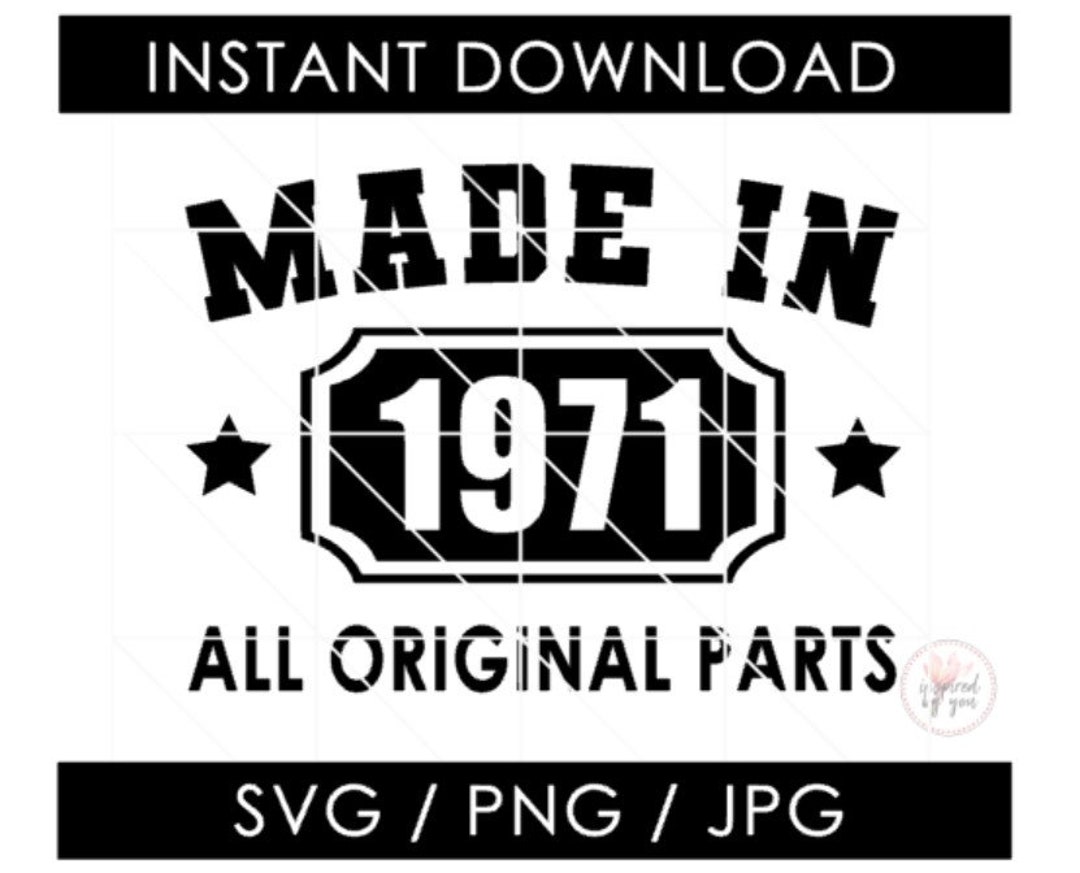 1971 SVG | 52nd Birthday | Made in 1971 All Original Parts | 52