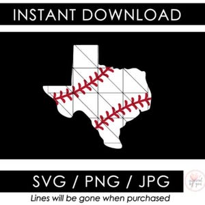 Baseball Texas Karte SVG | Softball PNG | Fun Coach Tshirt Aufkleber Design Geschenk | JPG Vektor | Dateien schneiden | Cricut Silhouette Camee