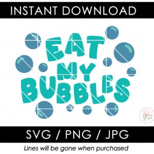 Eat My Bubbles SVG / Swim Strokes Breast Back Fly PNG gratis / Diseño divertido de camiseta y calcomanía de nadador / Equipo de natación JPG / Archivos de corte / Cricut Cameo
