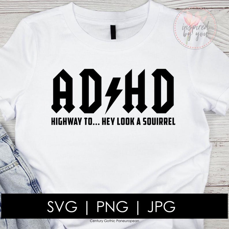 ADHD SVG | Awareness Month PNG | Neurodiversity Jpg | Attention Deficit ...