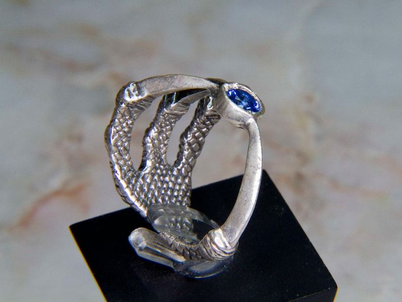 Magic Clutch Ring / Dark Fantasy Jewelry / Bird Claw Ring / Etsy