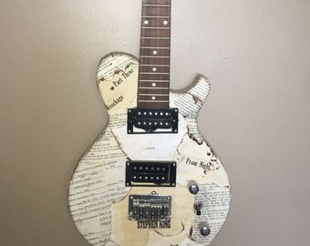 Stephen King's Carrie modge podge guitar