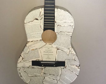 Mary Shelley Frankenstein modge podge guitar