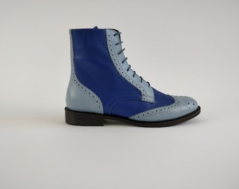 light blue boots mens