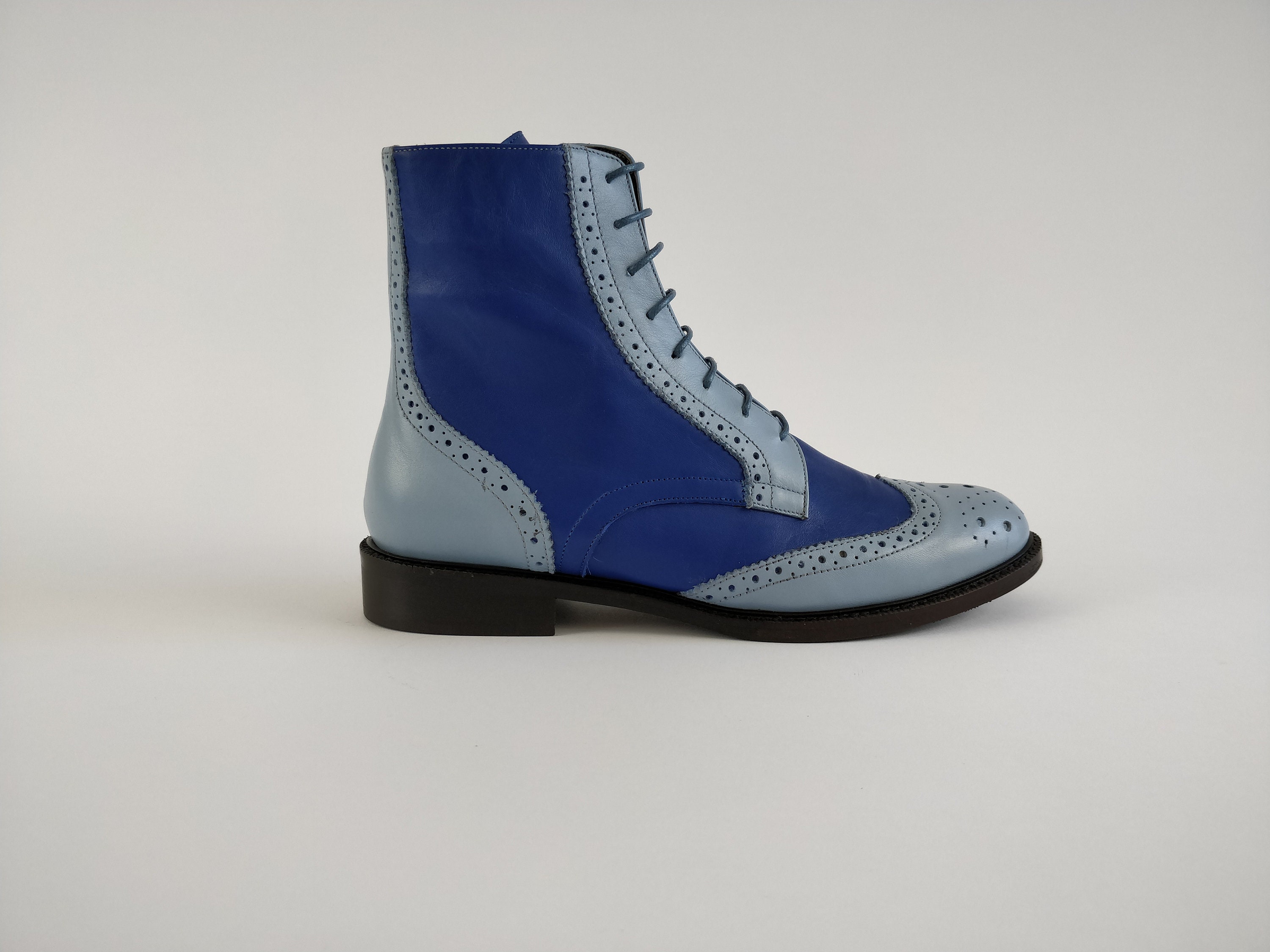 Royal Blue Boots - Etsy