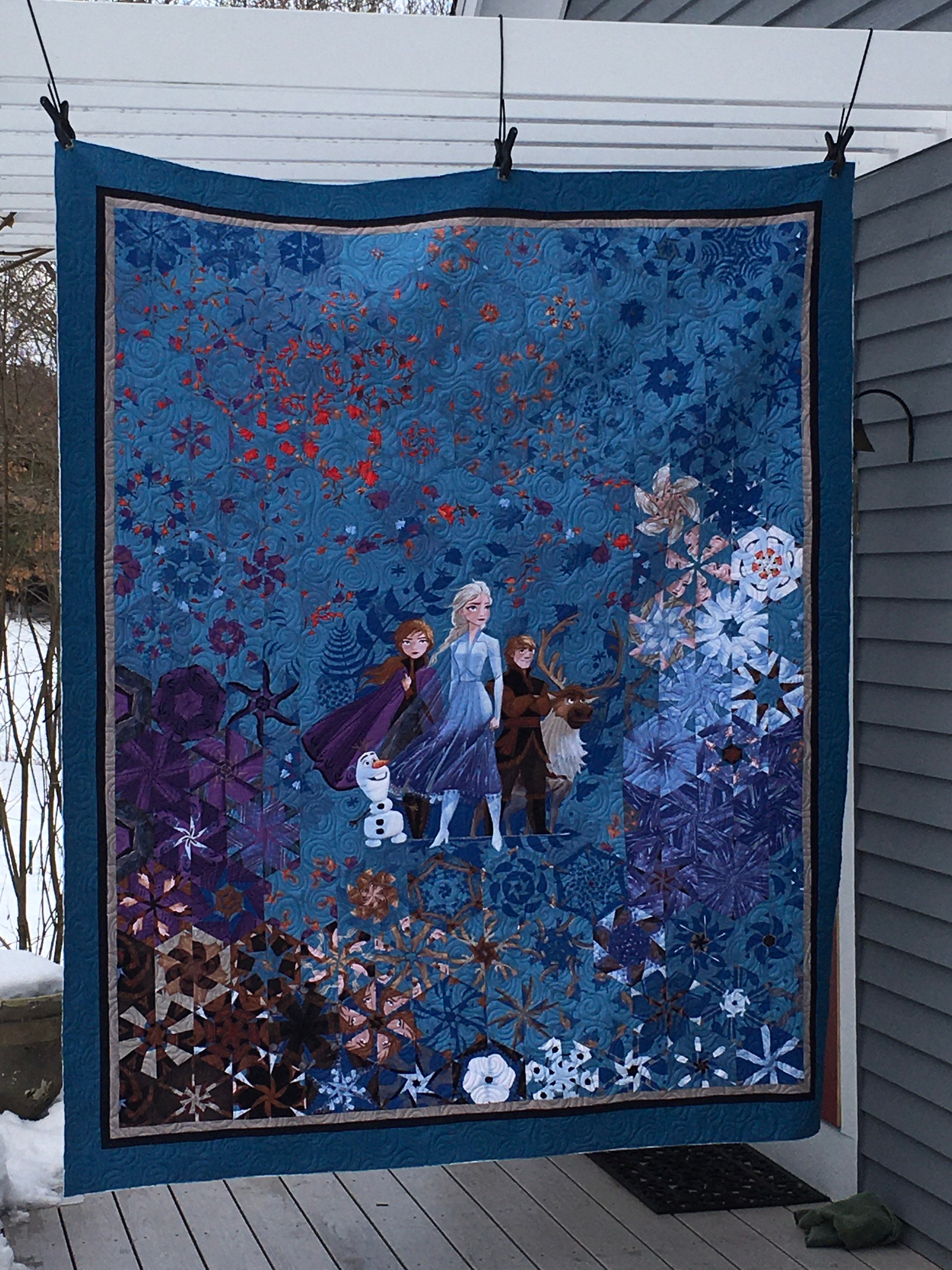 Frozen quilt Disney quilt handmade Disney quilt Disney twin Etsy