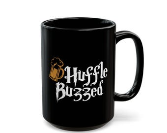 Huffle Buzzed Black Mug (11oz, 15oz)