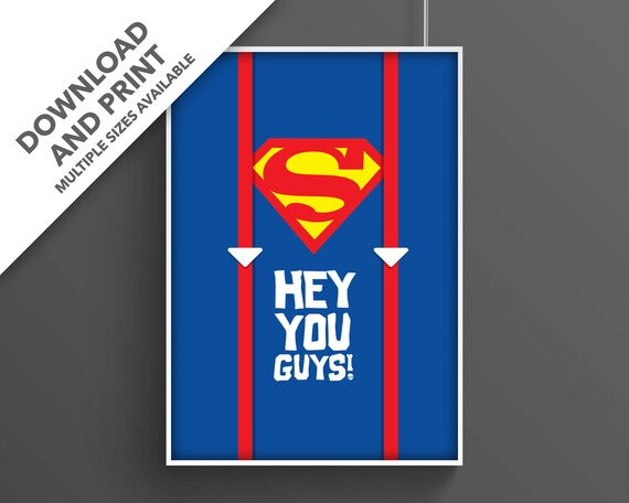 Hey You Guys Printable Movie Poster Digital Download Etsy