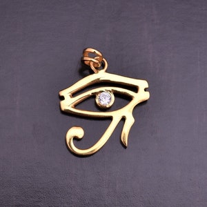 Eye Of Horus Silver Pendant - 925 Sterling Silver Pendant - Eye Of Ra Necklace - Length 2.8 cm - Protection Jewelry - Eye Of Horus Jewelry
