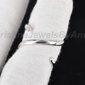 Silver Splint Ring - Solid 925 Sterling Silver Ring - Arthritis Silver Ring - Adjustable Ring - Handmade Splints Ring - Daily Wear Ring