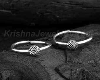 925 Sterling Silver Toe Ring - Toe Ring Pair - Adjustable Toe Band - Dainty Toe Band - Tiny Silver Toe Ring - Indian Traditional Jewelry
