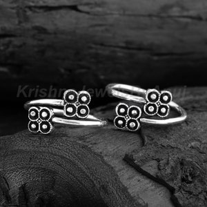 925 Sterling Silver Toe Ring - Toe Ring Pair - Adjustable Toe Band - Daily Wear Toe Ring - Indian Ethnic Jewelry - Tiny Dainty Toe Ring