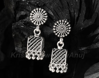 [韓国の人気ジュエリー] 925 silver. Black beans earring Sale:$6.74 Engraved Silver Toned Dangle Boho Earrings with