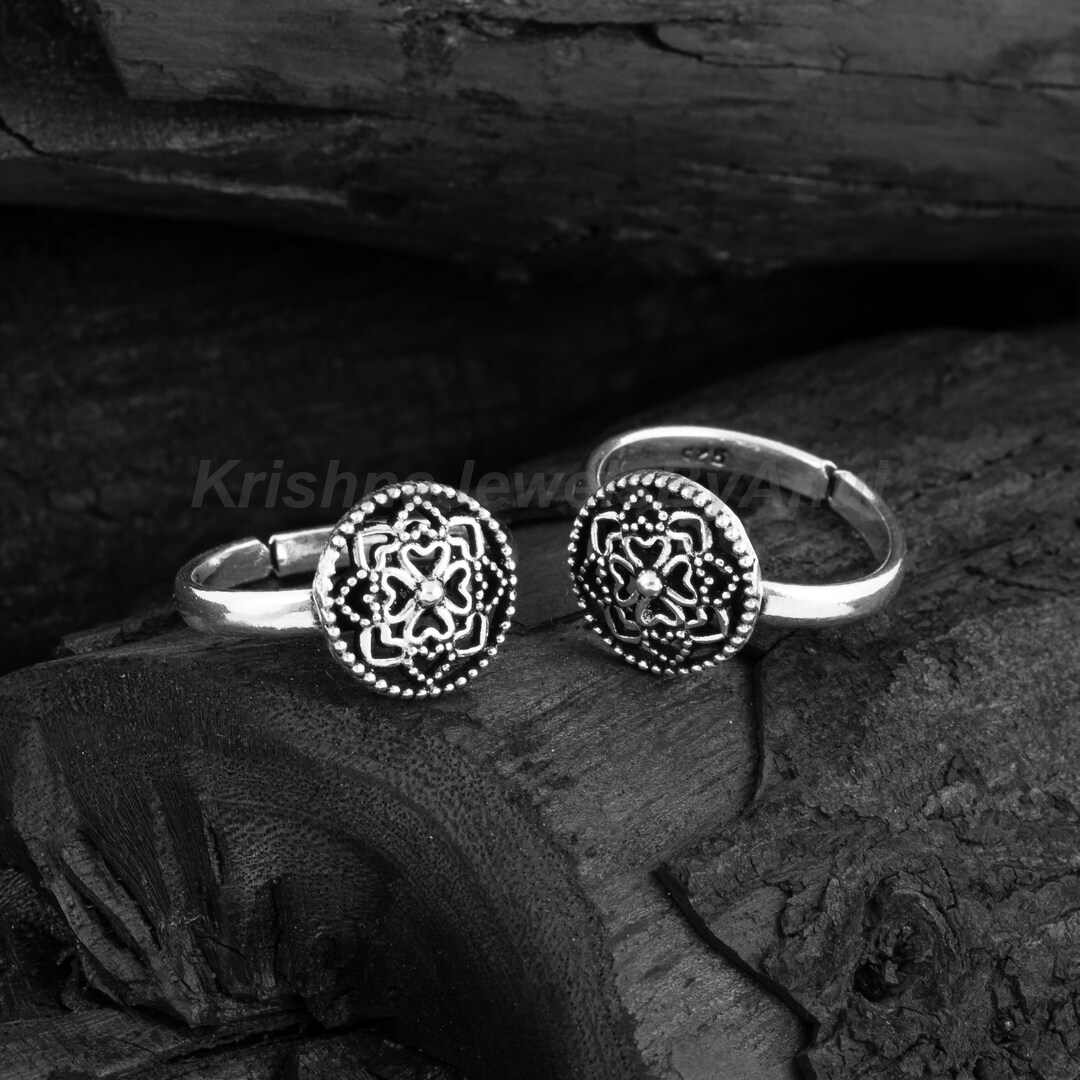 Gorgeous Toe Ring - 925 Solid Sterling Silver Toe Ring - Toe Ring Pair ...