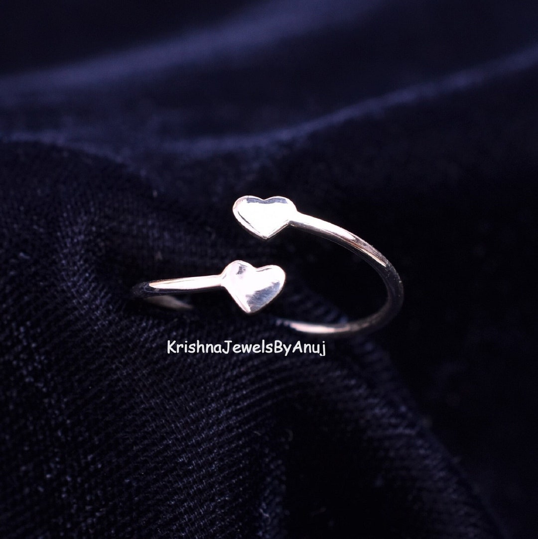 Herz Ring - 925 Sterling Silber Ring - 3 bis 40 US All Sizes ...