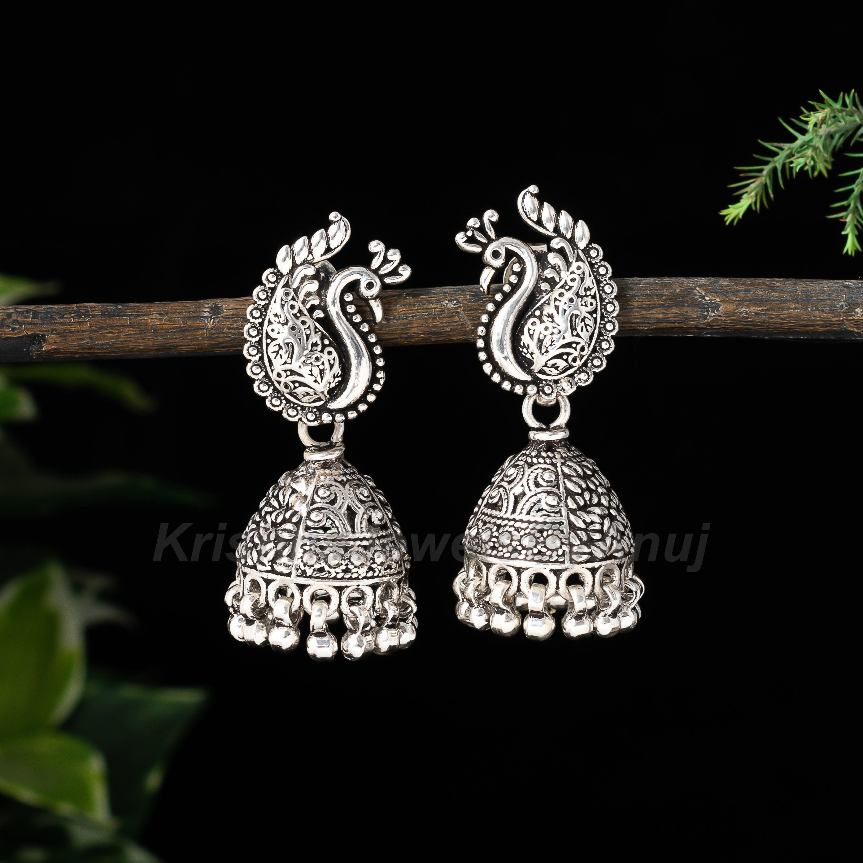 Silver jhumka hotsell price