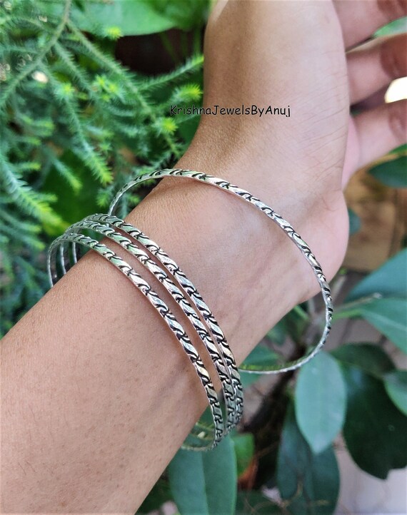 Daily wear silver bangles deals