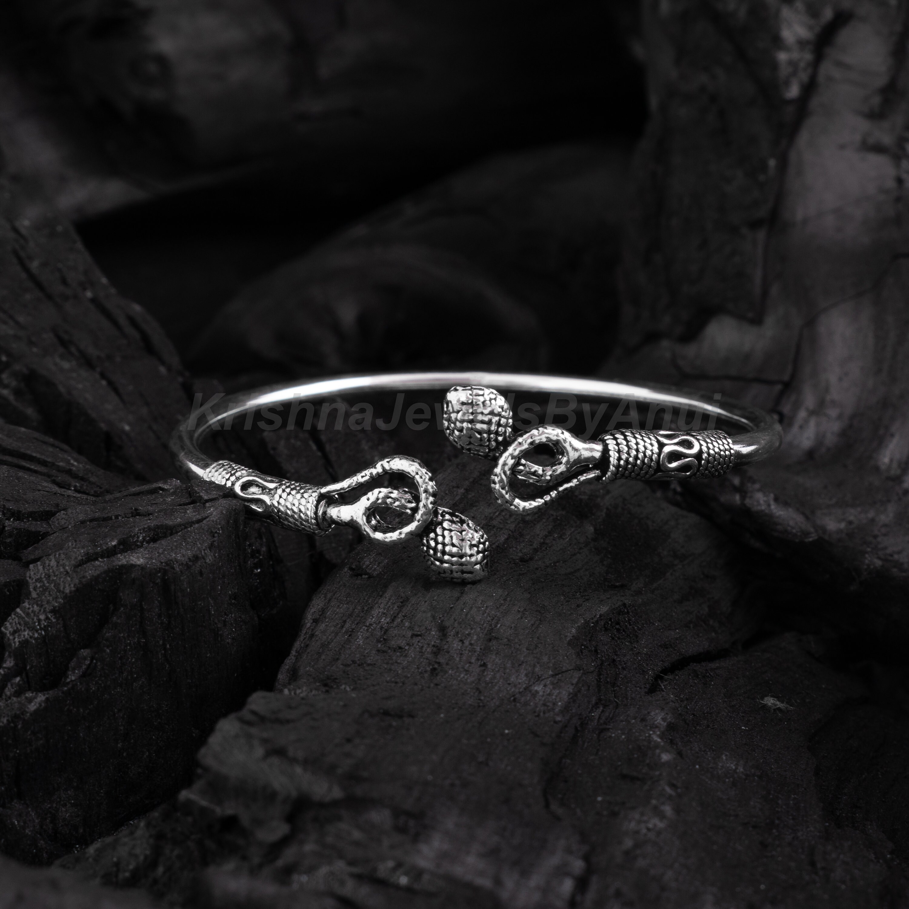 Gorgeous Snake Bangle - 925 Solid Sterling Silver Bangle - Size