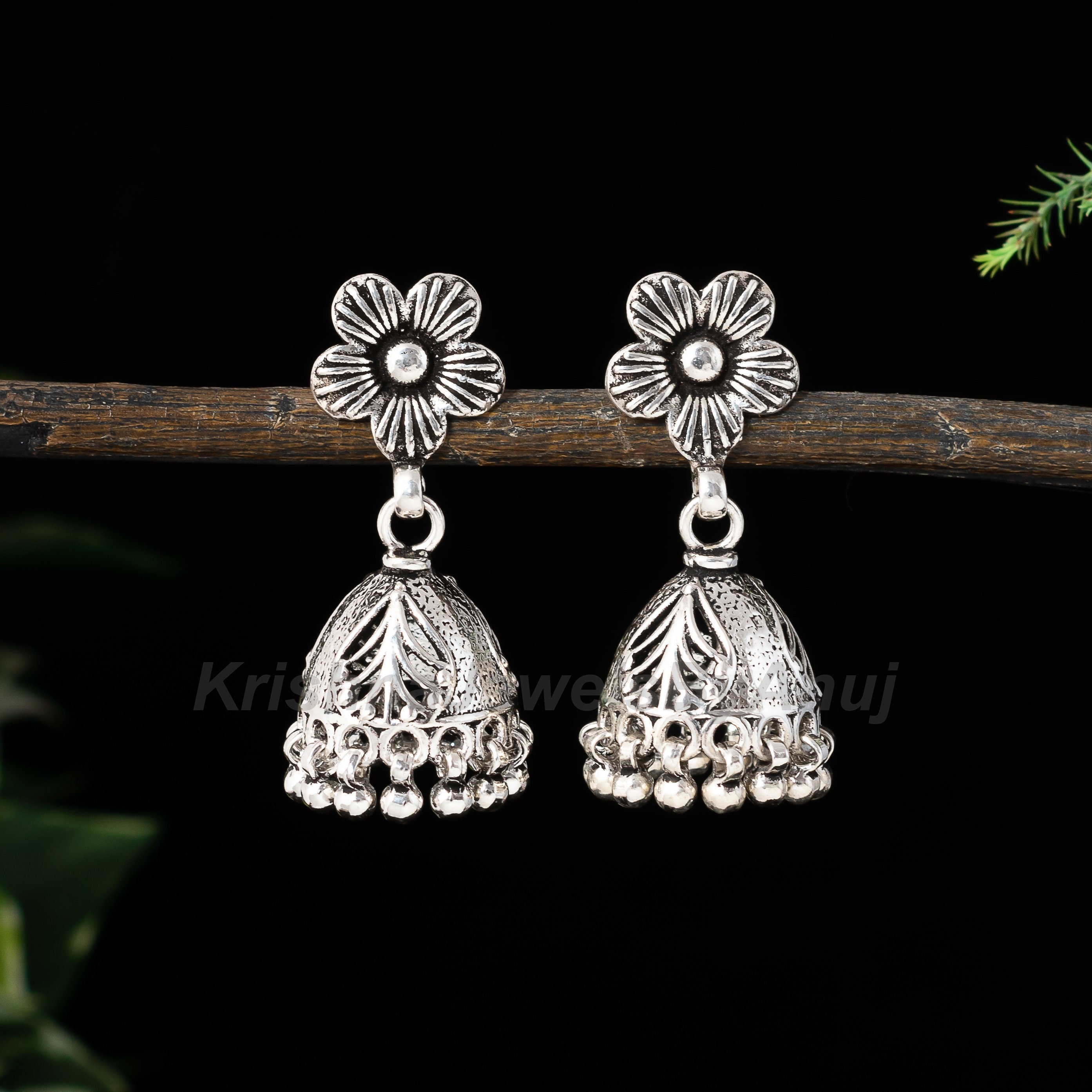 アクセサリー Indian Jewelry Indian Earrings/pakistani Jhumka Earrings/silver Oxidized