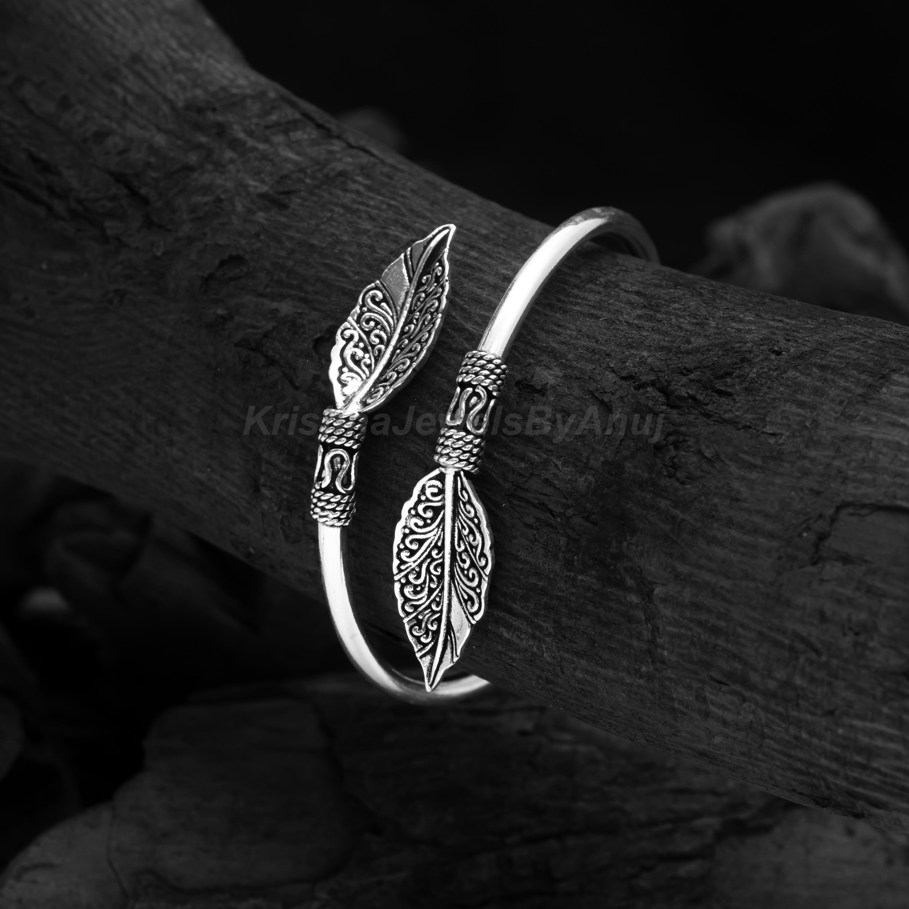 SILVER925 LEAF DESIGN BANGLE/シルバー/バングル SILVER925 LEAF