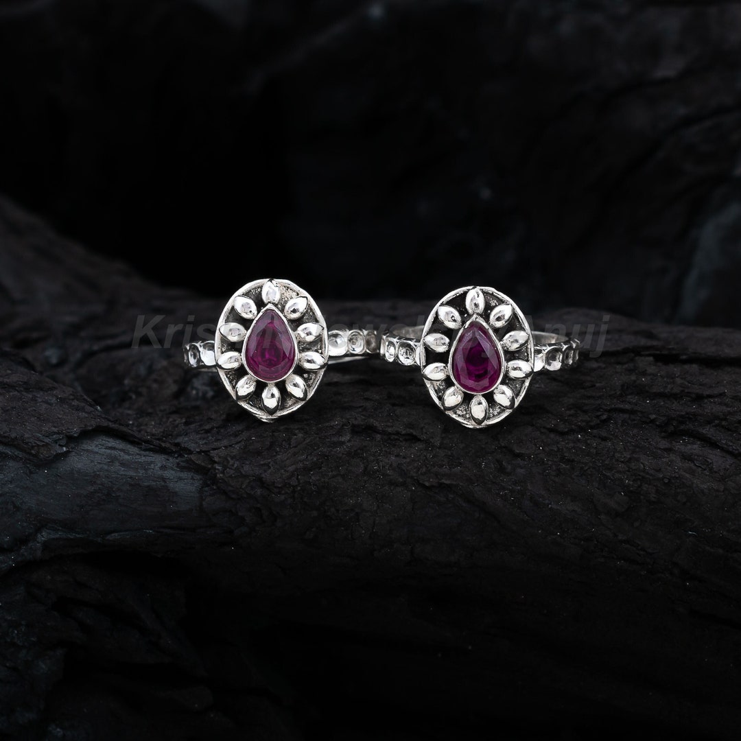 925 Sterling Silver Toe Ring Pair - Toe Ring Jewelry - Adjustable Toe ...