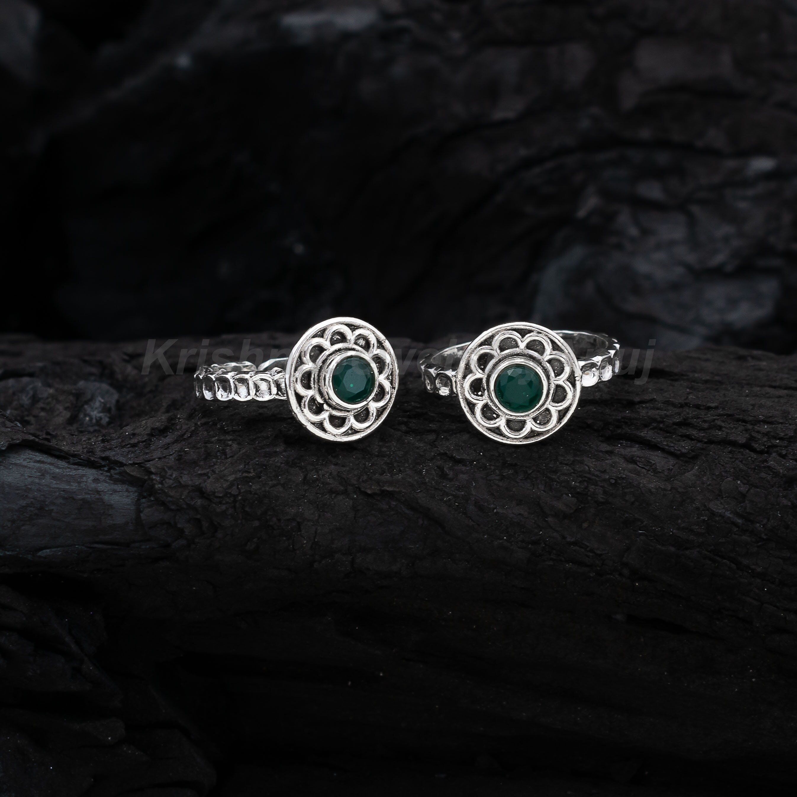 925 Sterling Silver Toe Ring Pair - Handmade Toe Band - Adjustable Toe ...