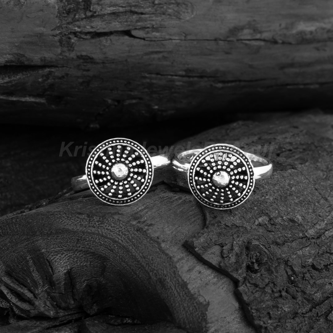 925 Solid Sterling Silver Toe Ring - Toe Ring Pair - Adjustable Toe ...
