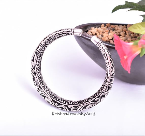 Gorgeous Handcrafted Bangle 925 Solid Sterling Silver Bangle Size 2.5 Inches inner Diameter Indian Ethnic Jewelry Tribal Jewelry - Etsy Gorgeous Handcrafted Bangle 925 Solid Sterling Silver Bangle Size 2.5 Inches inner Diameter Indian Ethnic Jewelry Tribal Jewelry - Etsy