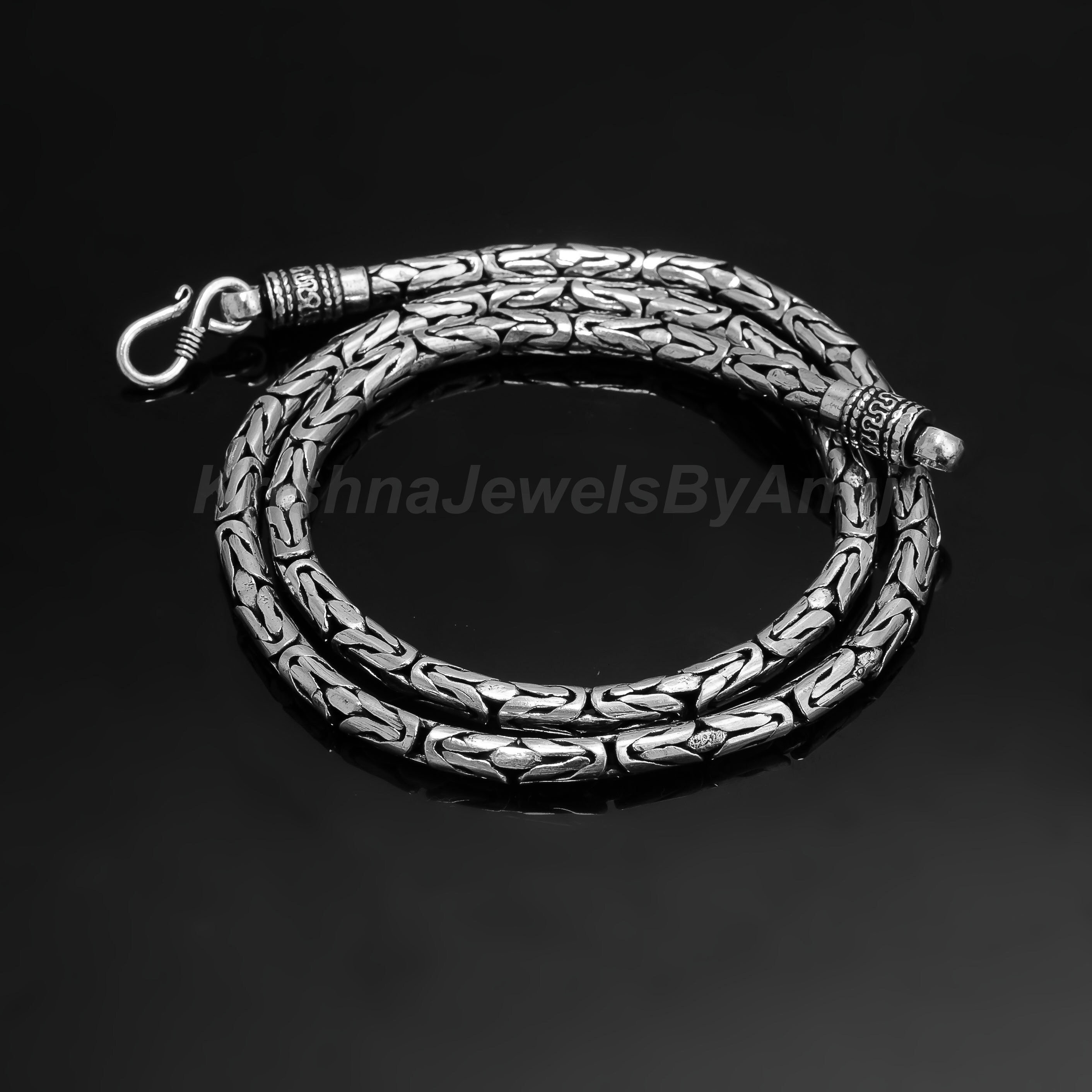 online wholesaler Stunning 5mm Thick Heavy Byzantine Chain 925