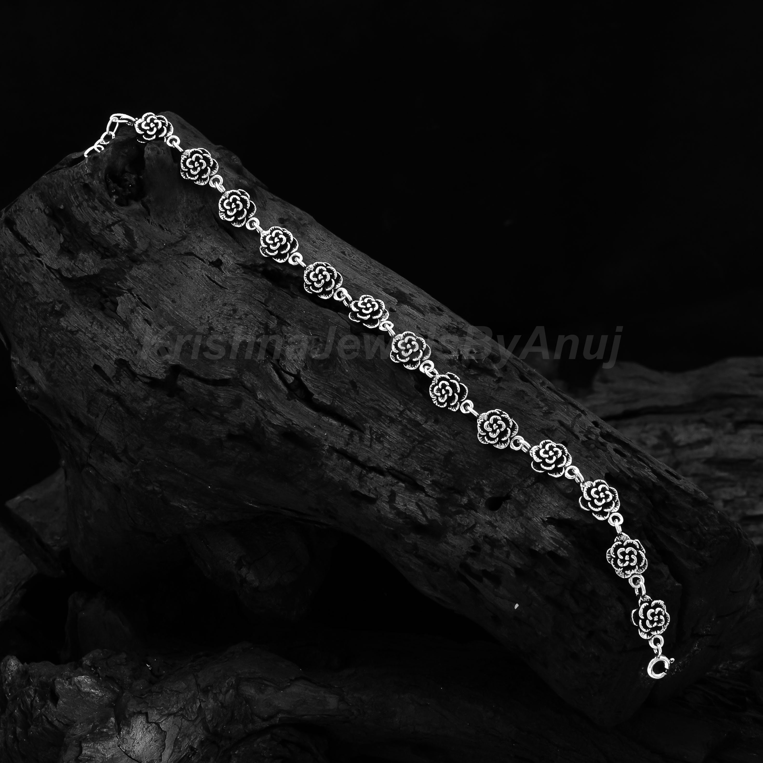 SILVER925 FLOWER BRACELET/シルバー/ブレスレット