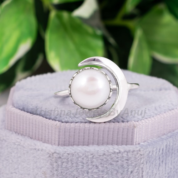 Freshwater pearl Silver Ring-4205DC | Juwelo