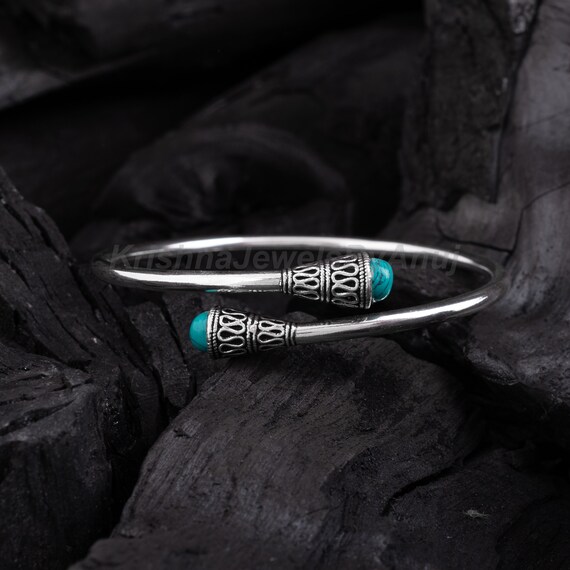 925 Solid Sterling Silver Bracelet - Size 2.4 Inches (inside