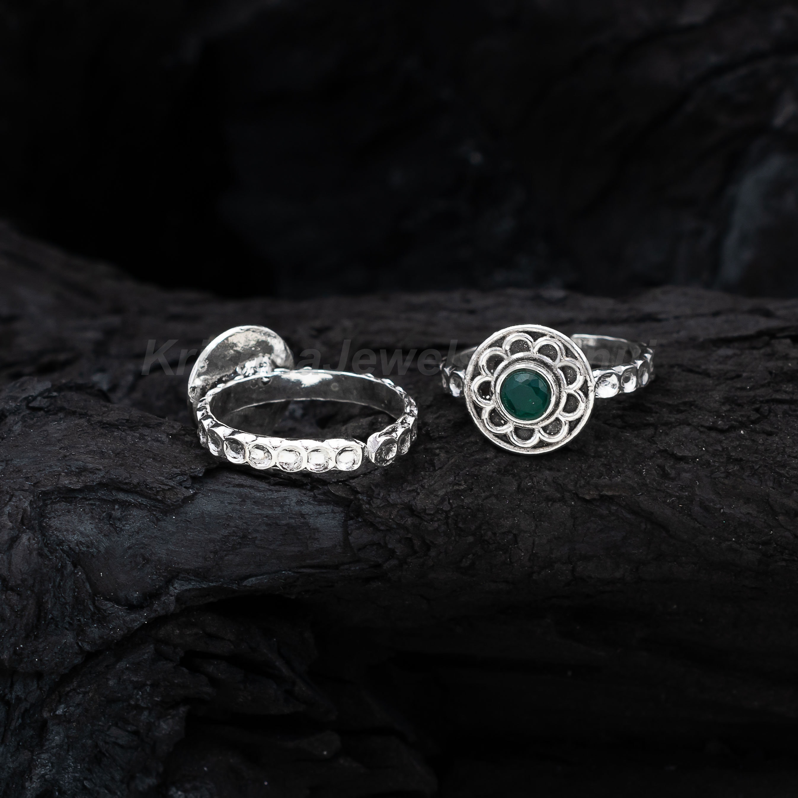 925 Sterling Silver Toe Ring Pair - Handmade Toe Band - Adjustable Toe ...