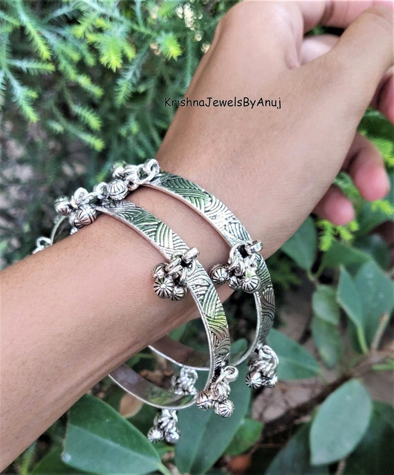 Luna & Stella | crescent moon silver charm bracelet, birthstone charms