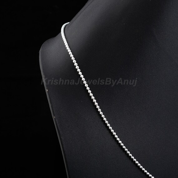 ネックレス・ペンダント [KINDABABY] [925silver] vintage silver ball necklace Vintage 925 Sterling Silver 8mm Beaded Necklace on Fine