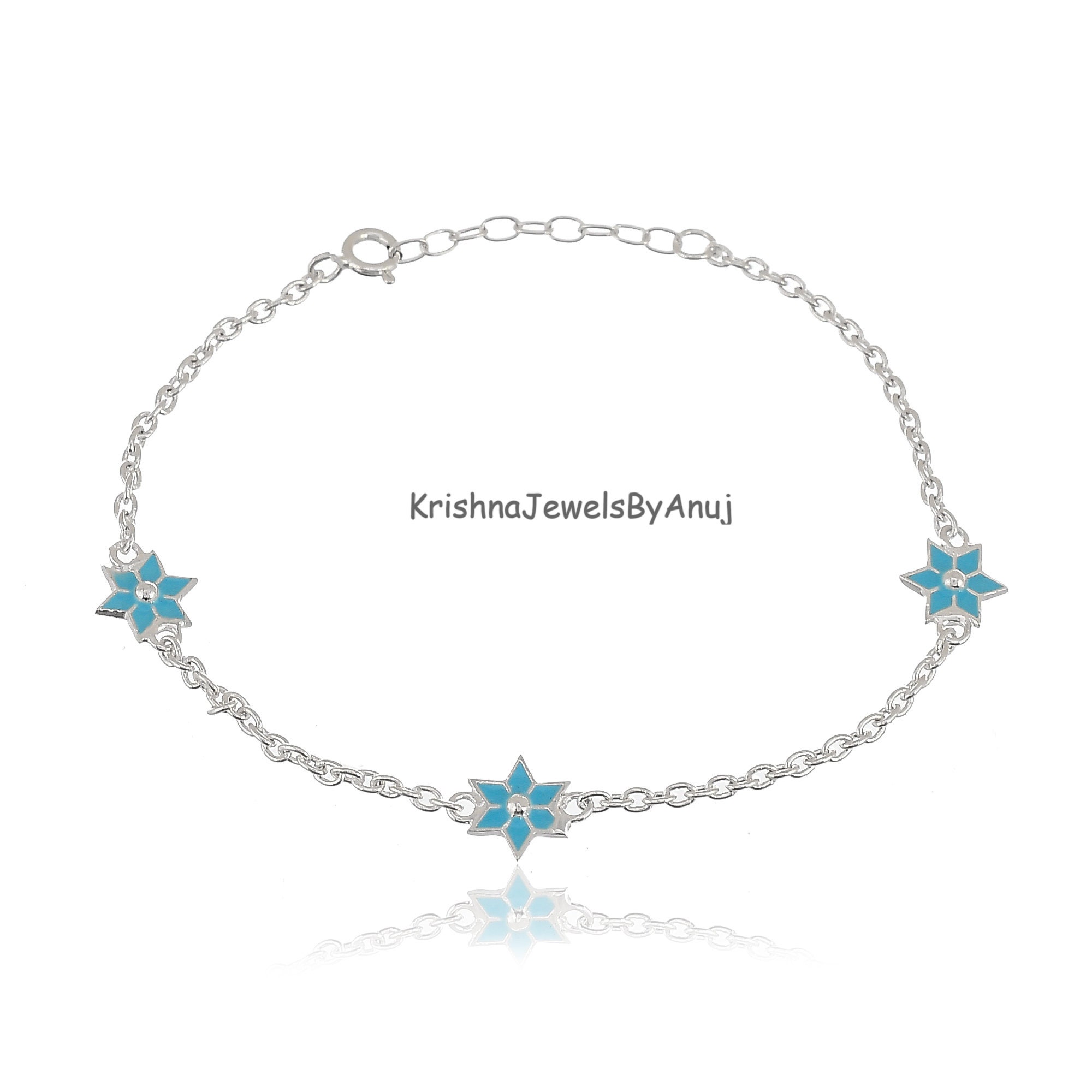 Bracciale In Argento 925 Con Ciondolo Fiore Di Loto - Flores Gioielli - Foto 2