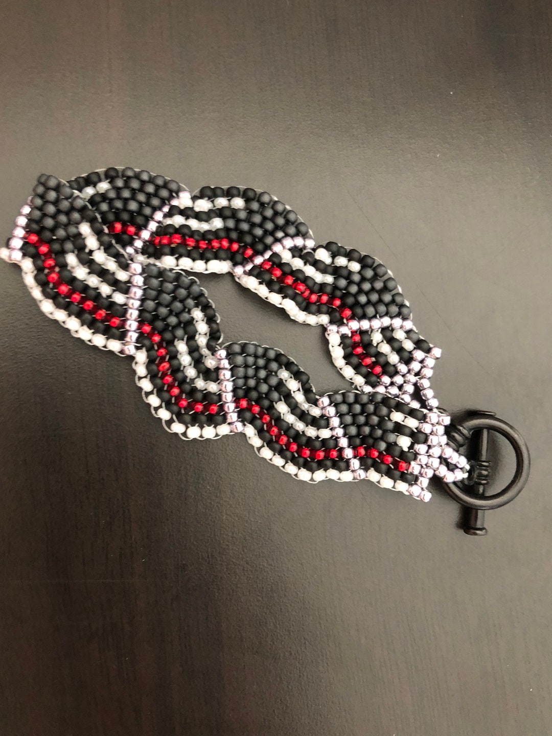 Thin Red Line Bracelet Etsy