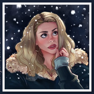 Rose Tyler Dr WHO Art Digital Art Wall Art Fanart Tardis Art