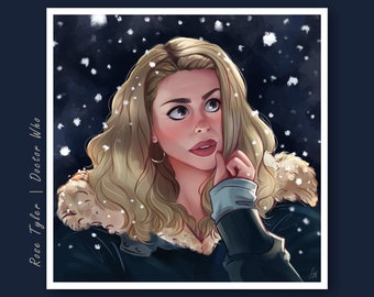 Rose Tyler Dr WHO Art Digital Art Wall Art Fanart Tardis Art