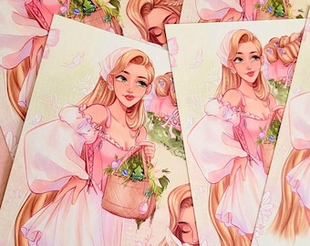 Raiponce au printemps Impression, art, fanart, printemps