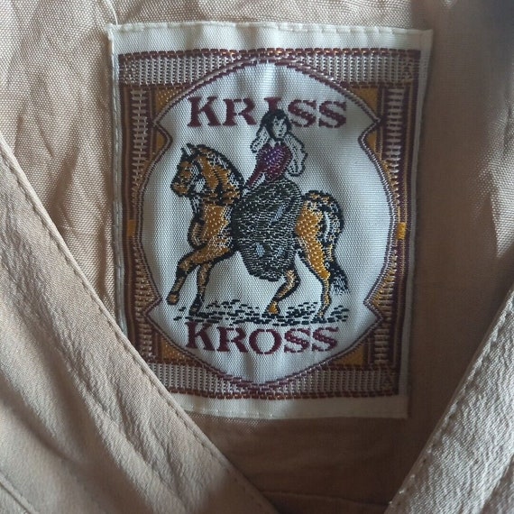 Vintage 90s Kriss Kross Silk Bomber Jacket M Neut… - image 6