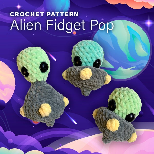 Alien Fidget Pop Häkelanleitung