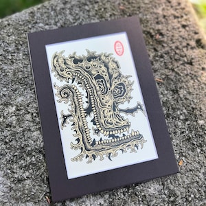 Skull A 5x7&quot; Print Matted