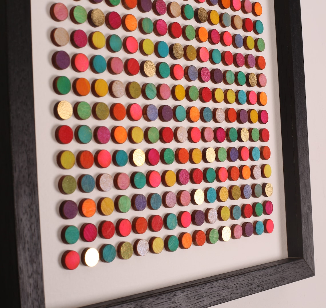 Original Dot Wall Art 3D Painting Geometric Wall Art Wall Etsy